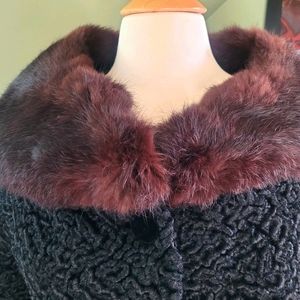 Vintage Hutzler lambswool black dressy short jacket